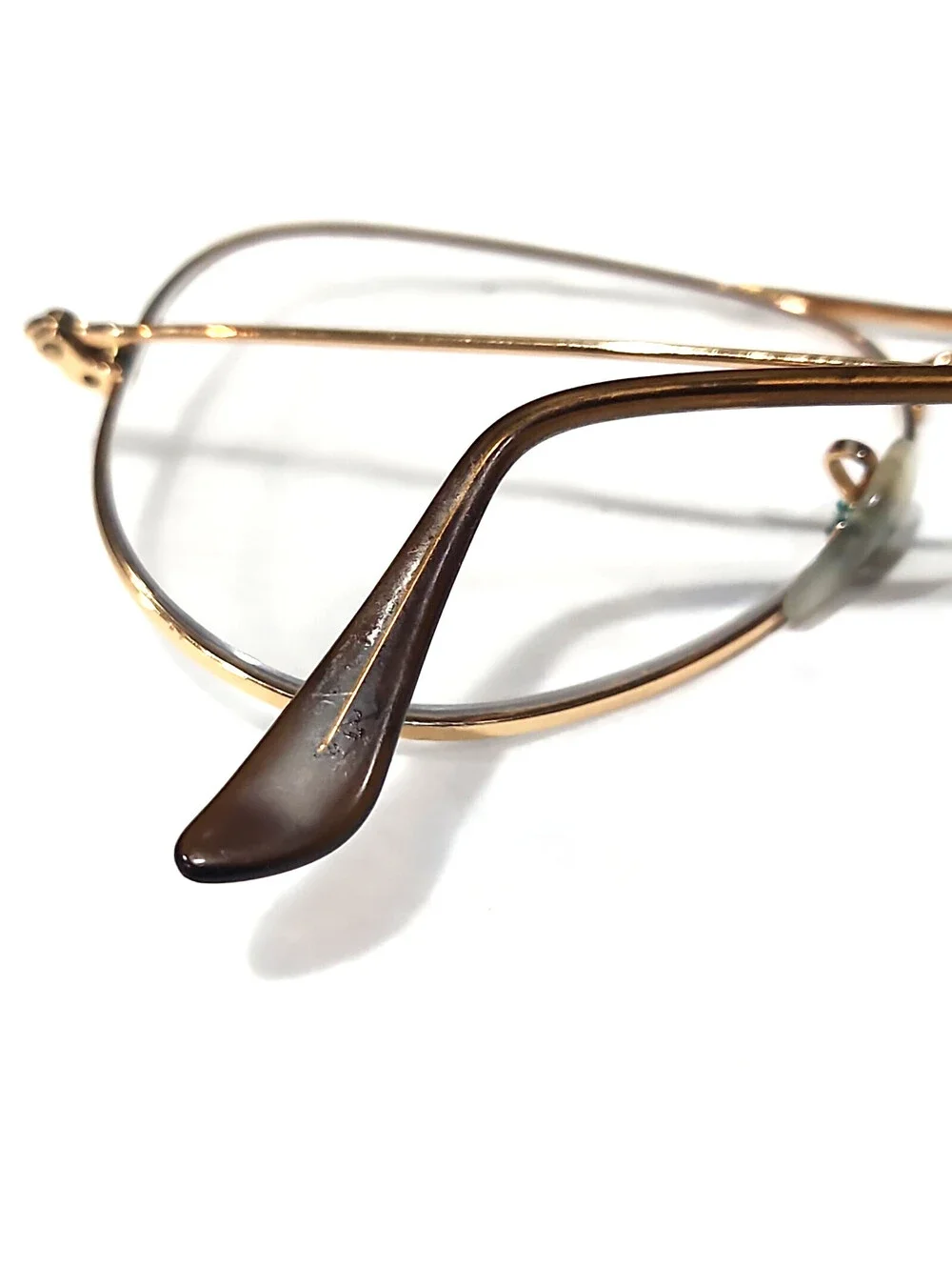 Ray Ban RB3025 No Lenses Aviator Gold Sunglasses Frame 58-14 Italy